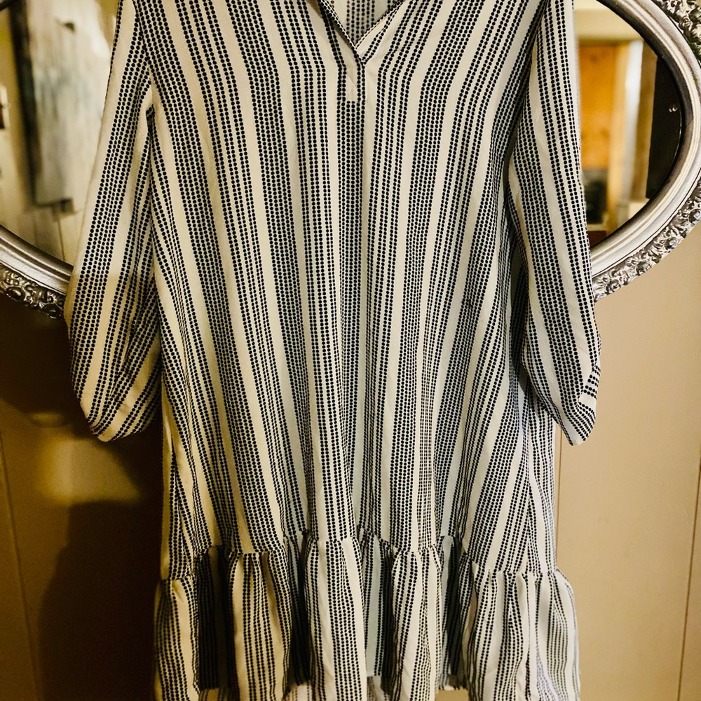 Striped Long Sleeve Dress
